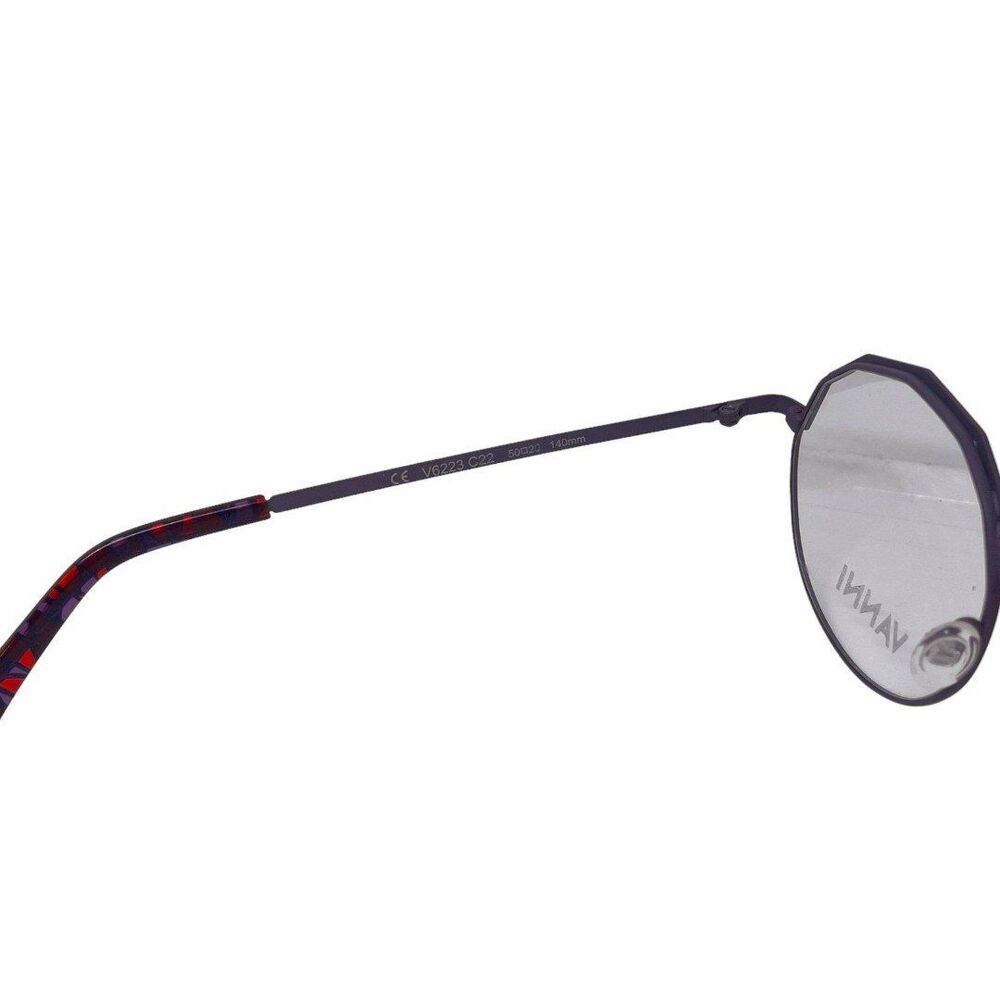 Vanni V6223 Eyeglasses for Women, Red Metal Frame, Full Rim, Round Shape - Picture 7 of 9